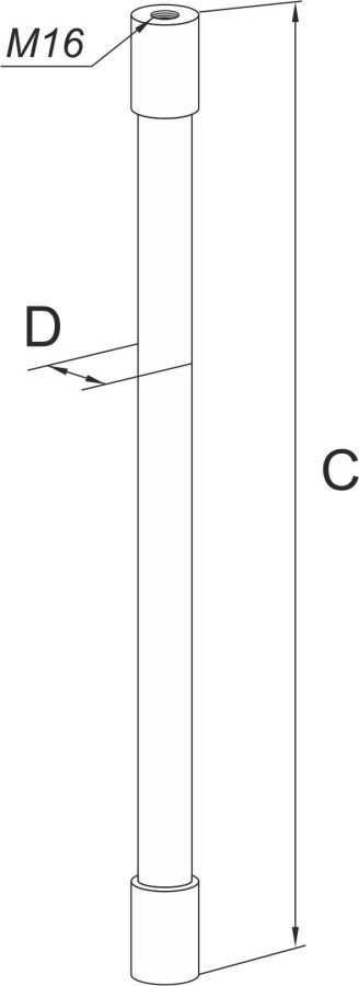 SHtangaizolyatsionnayaL500mmD21mmM8TERRAZN ruterra